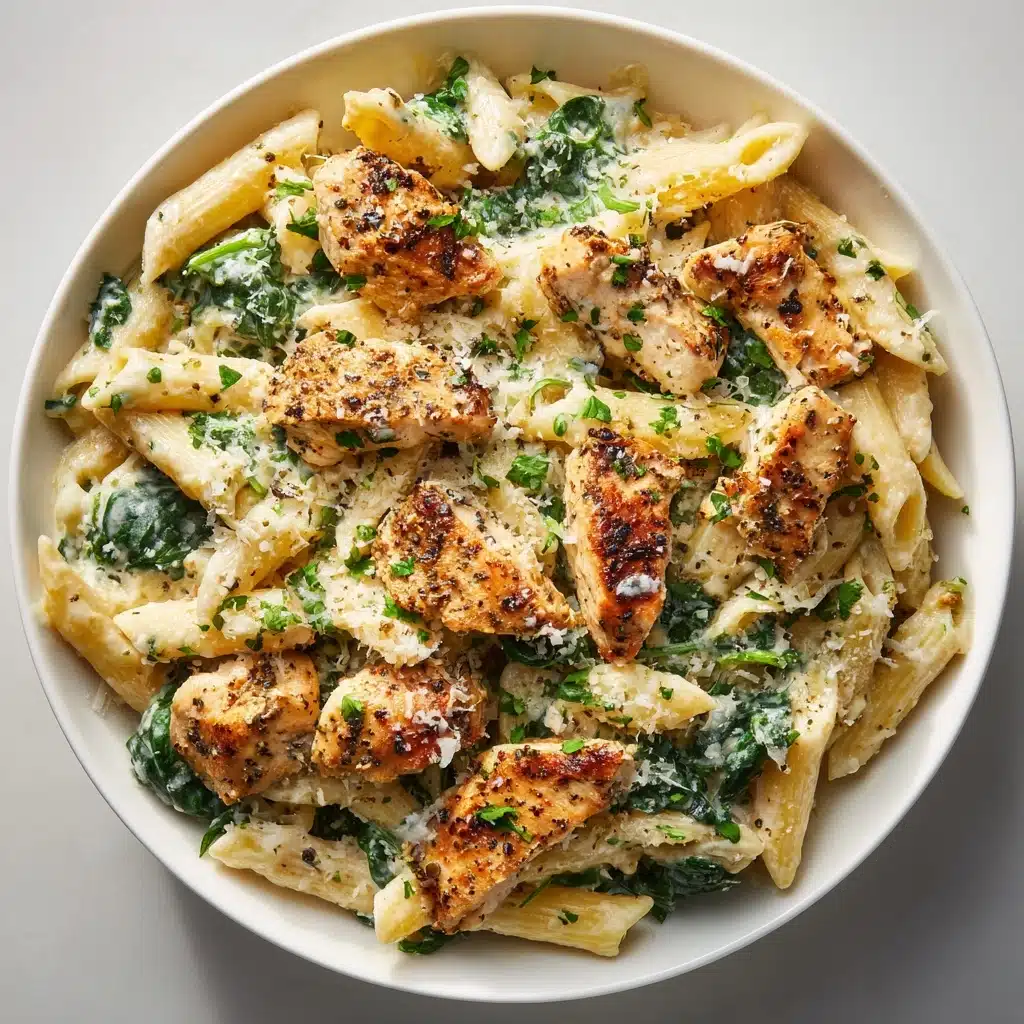 Healthy Garlic Parmesan Chicken Pasta Recipe - Recipe Image