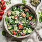 Spinach Tomato Salad with Feta Cheese Recipe