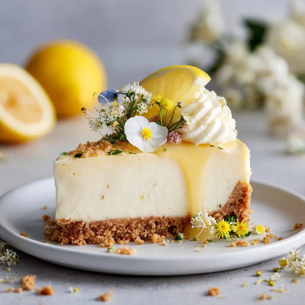 Easy No Bake Lemon Cheesecake Recipe - Recipe Image