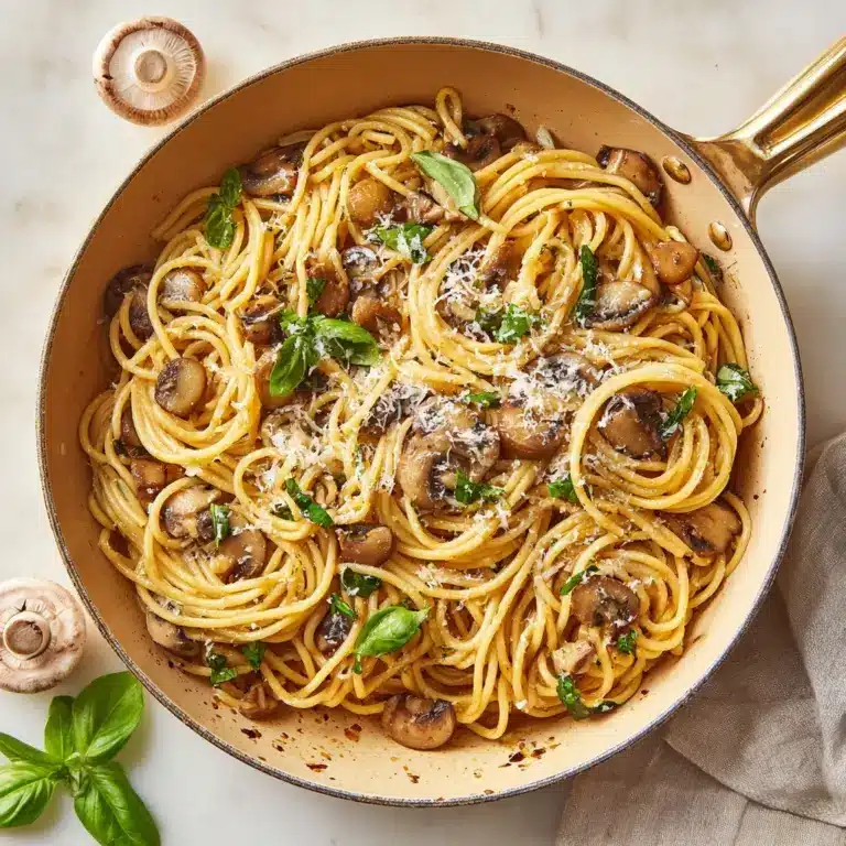 Garlic Butter Mushroom Pasta Recipe