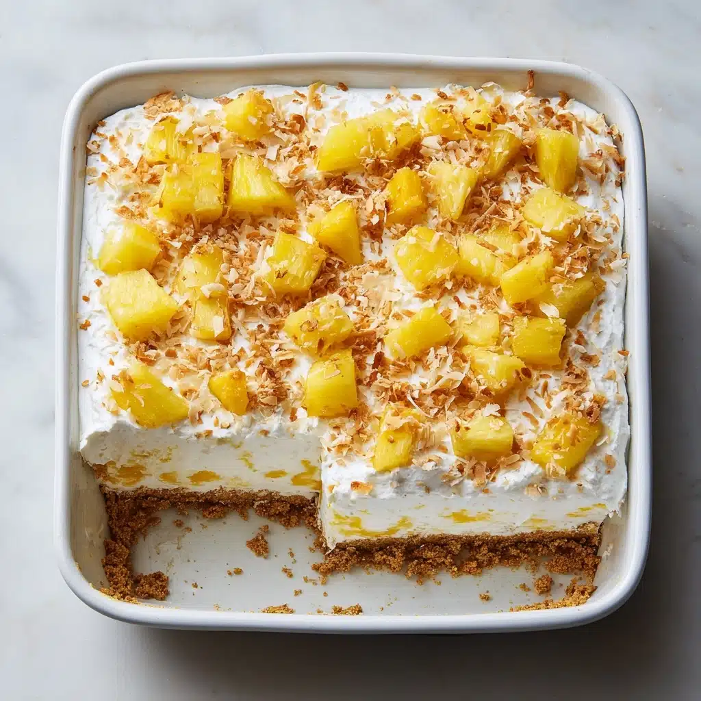 No-Bake Pineapple Cream Dessert Recipe - Recipe Image