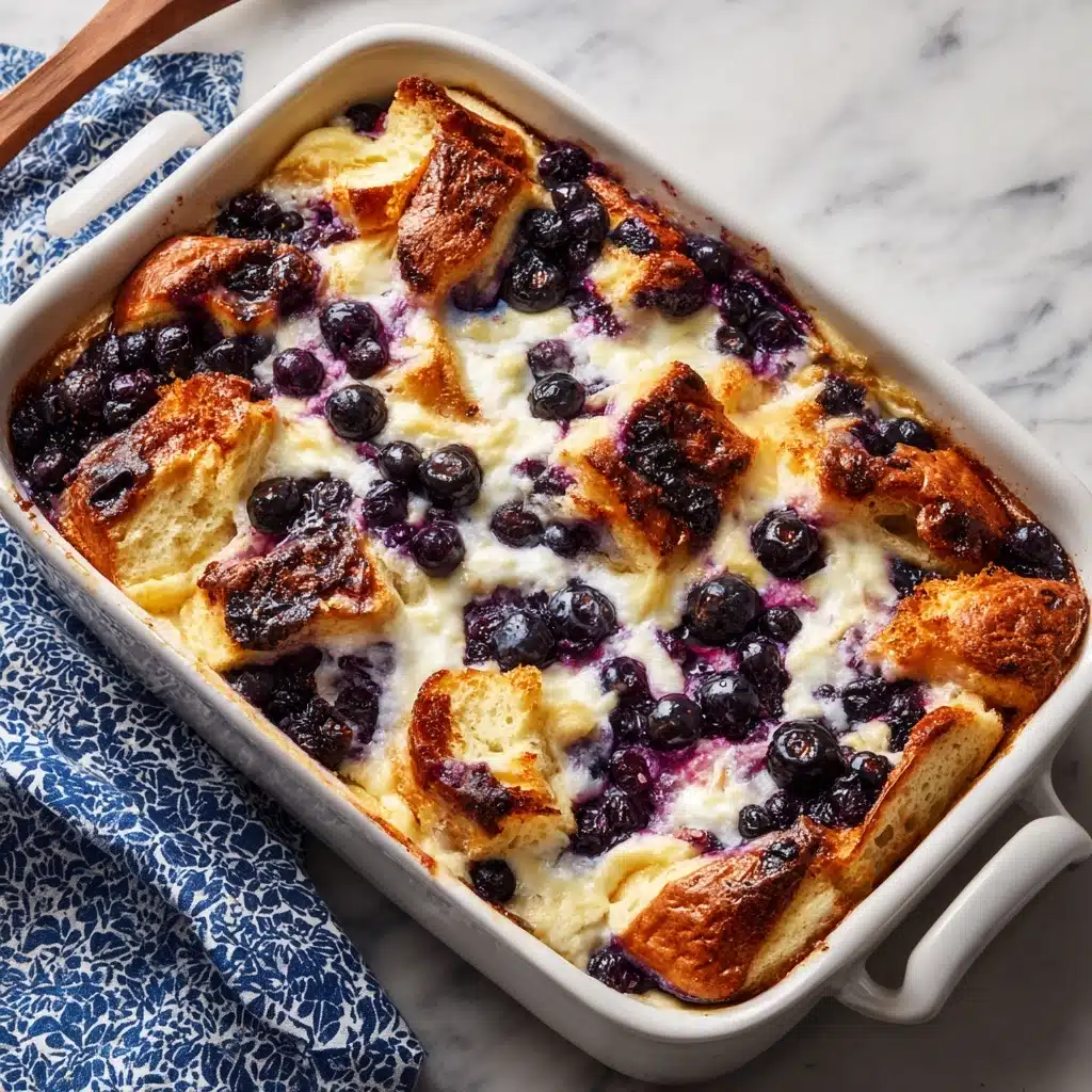 Overnight Blueberry French Toast Casserole Recipe - Recipe Image