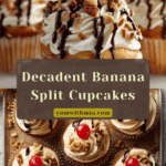 Homemade Banana Split Cupcakes Recipe