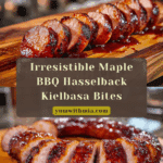 Maple BBQ Hasselback Kielbasa Bites Recipe
