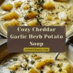 Cheddar Garlic Herb Potato Soup Recipe