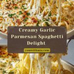 Cheesy Garlic Parmesan Spaghetti Recipe