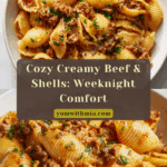 Easy Creamy Beef and Shells Recipe