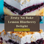 No Bake Lemon Blueberry Dessert Recipe