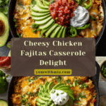 Chicken Fajitas Casserole (easy and cheesy!) Recipe