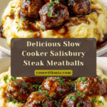 Tasty Slow Cooker Salisbury Steak Meatballs Recipe