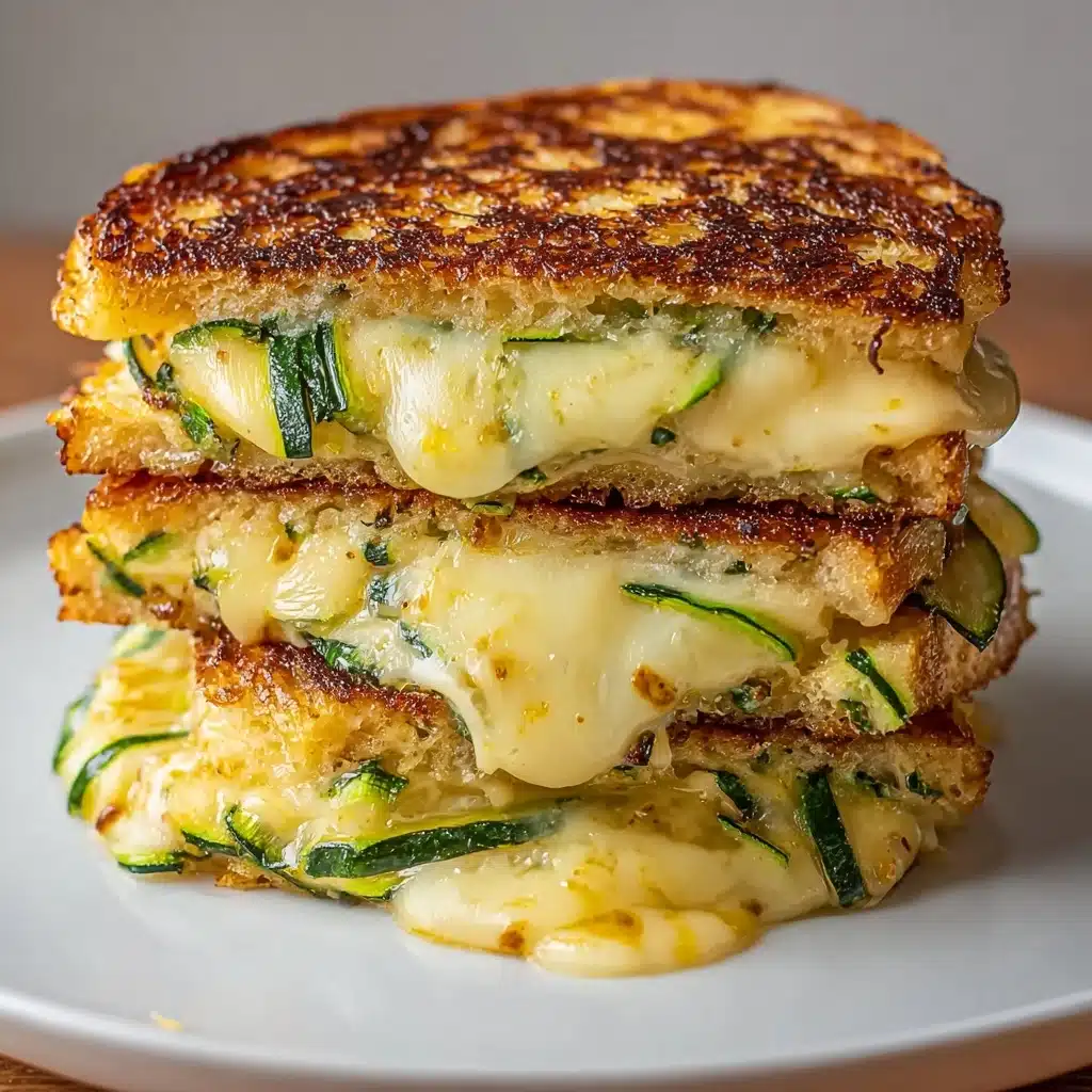 Zucchini Grilled Cheese: Irresistible Garlic Butter Recipe - Recipe Image