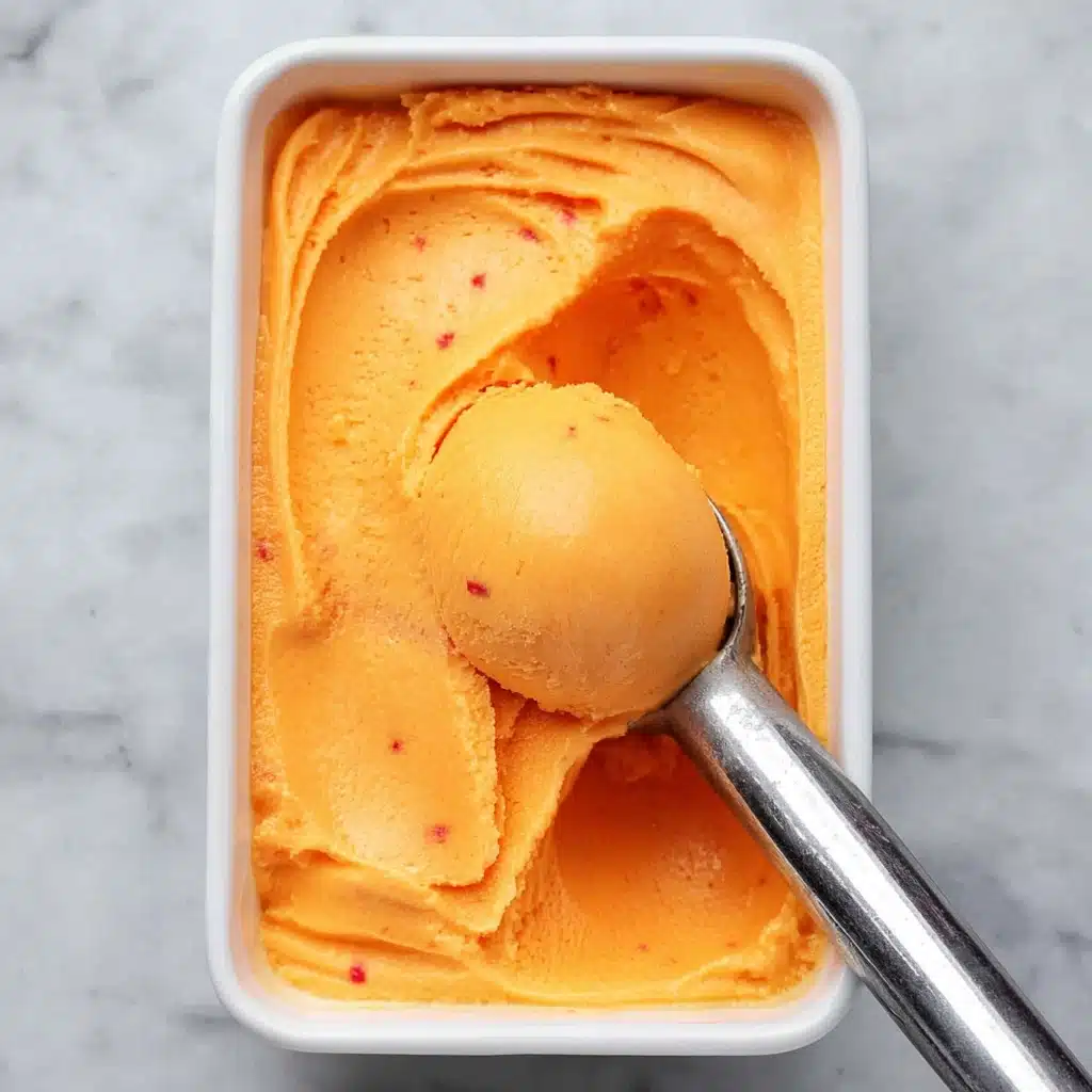 The Best Peach Sorbet Without Ice Cream Maker Recipe - Recipe Image