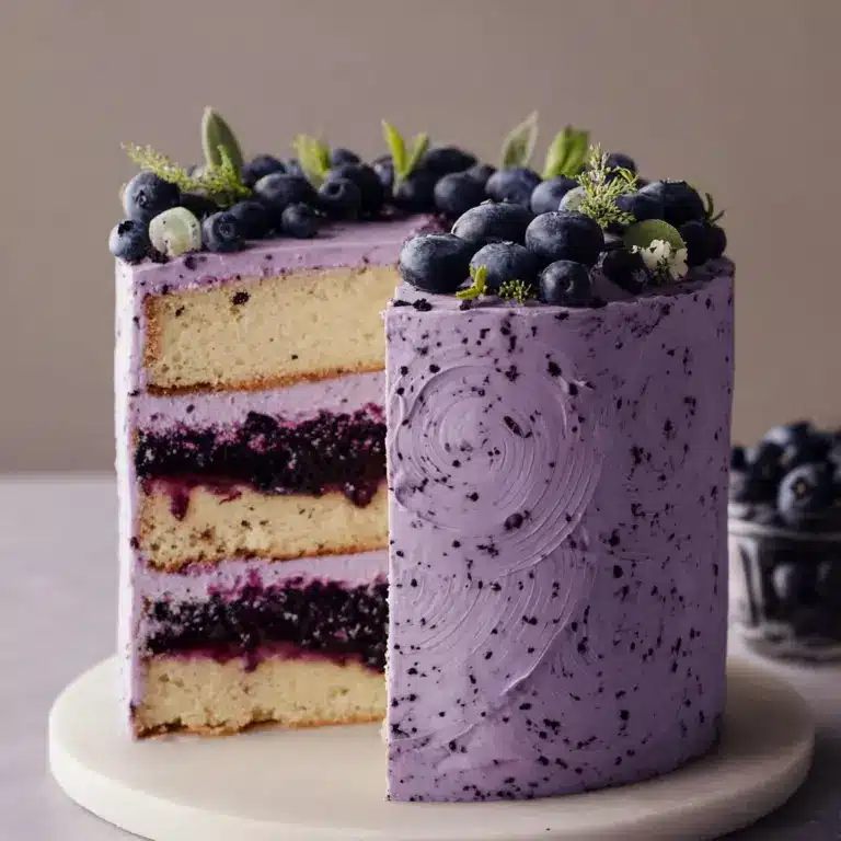 Blueberry Chiffon Cake Recipe