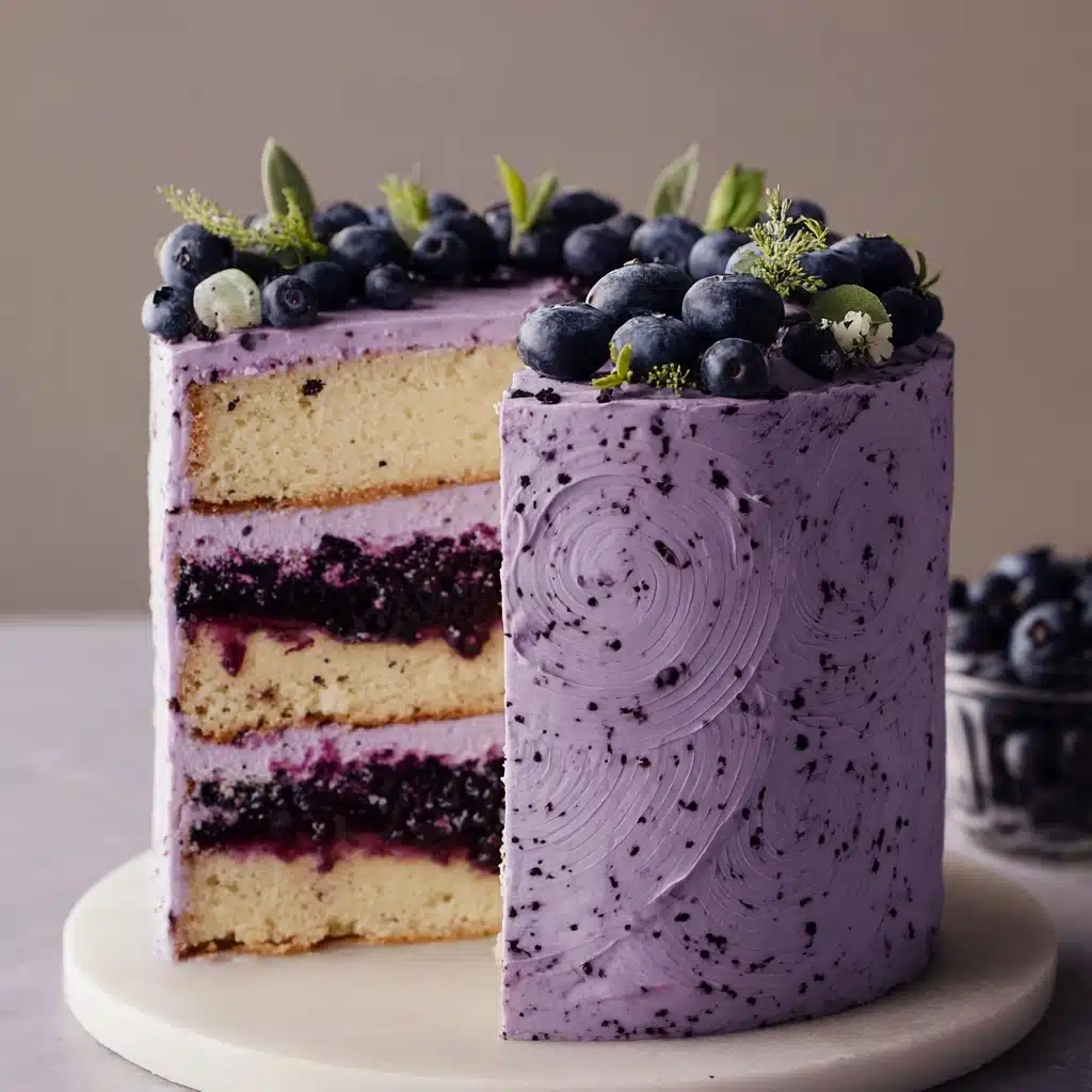Blueberry Chiffon Cake Recipe