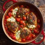 Garlic Tomato Chicken with Mozzarella Recipe