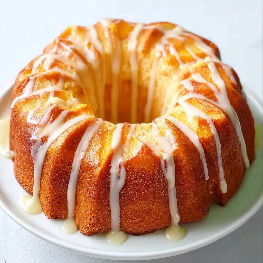 Peach Cobbler Pound Cake Recipe - Recipe Image