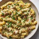 Beef and Rotini in Garlic Parmesan Sauce Recipe
