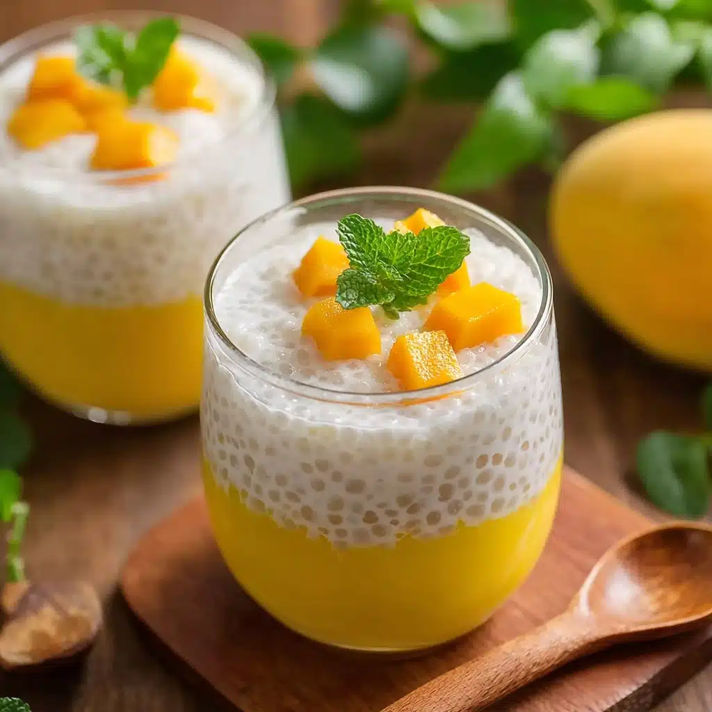 Creamy Mango Sago Recipe - Recipe Image