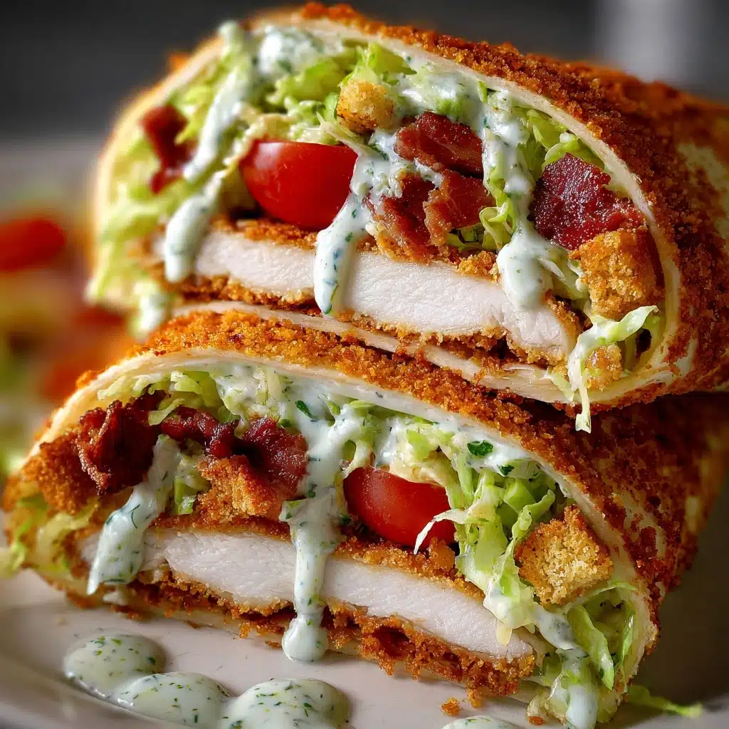 Crispy Chicken Caesar Wraps Recipe