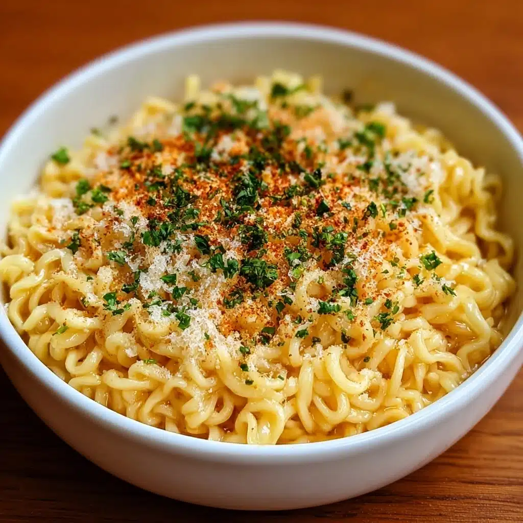 Easy Parmesan Garlic Ramen Recipe