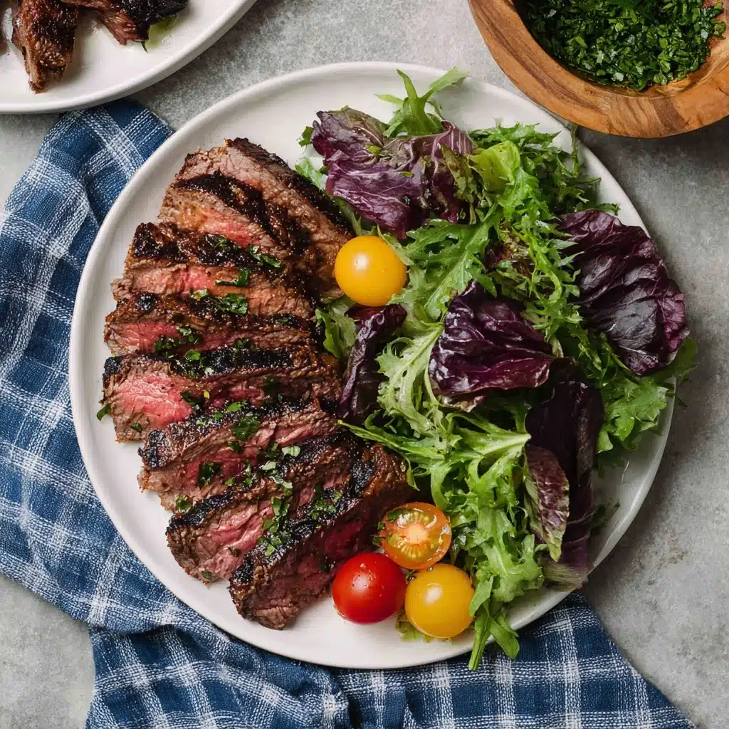 Charred and Juicy Marinated Skirt Steak Recipe - Recipe Image