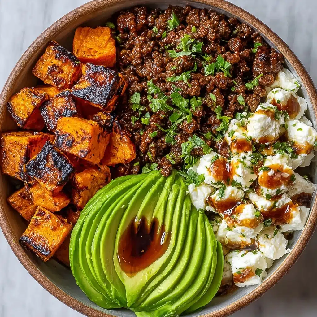 Ground Beef Hot Honey Bowl Recipe - Recipe Image