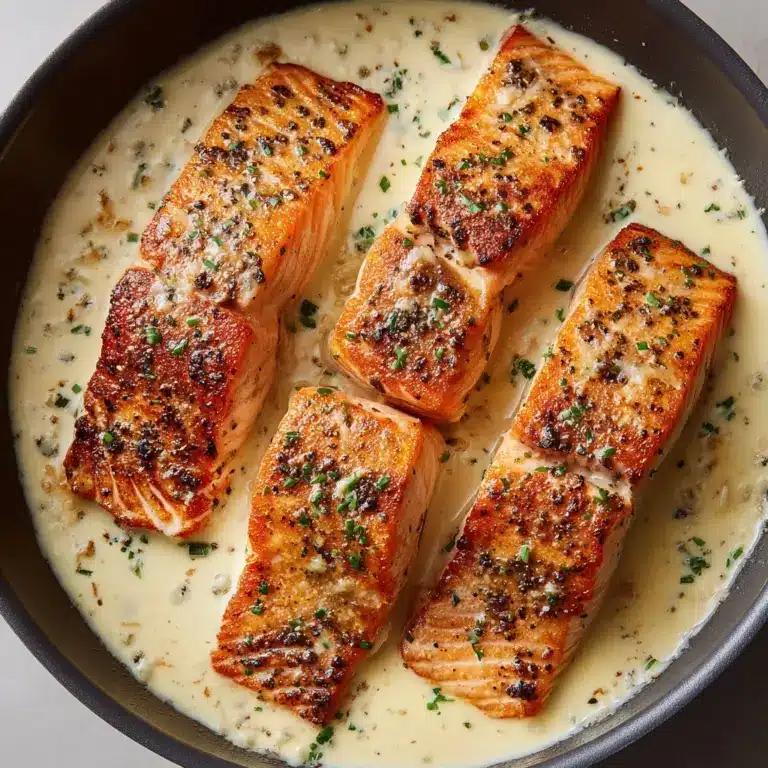 Creamy Garlic Salmon Recipe