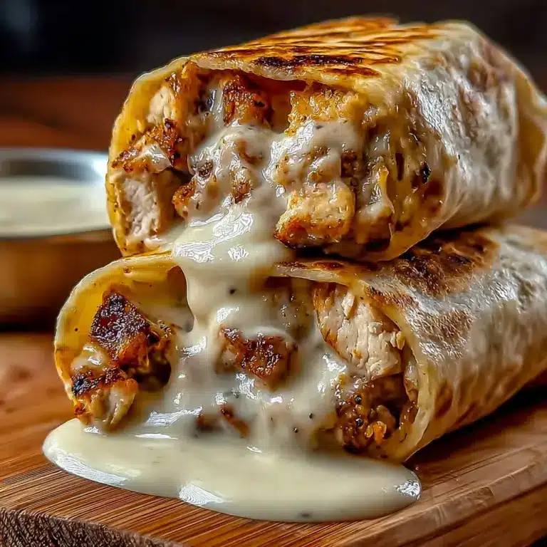Cheesy Garlic Chicken Wraps: A Tasty Dinner Delight! Recipe