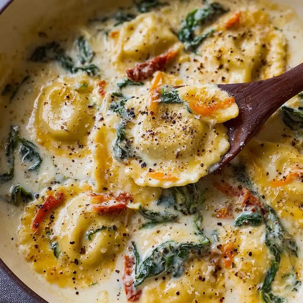 Creamy Tuscan Ravioli Soup : Comfort in Every Spoonful Recipe - Recipe Image