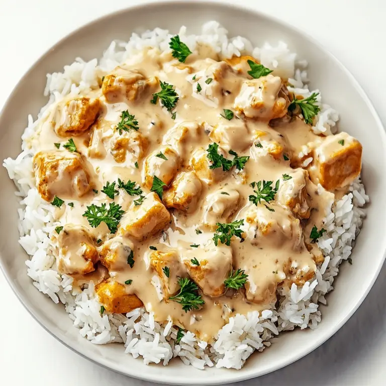 Creamy Smothered Chicken and Rice Recipe
