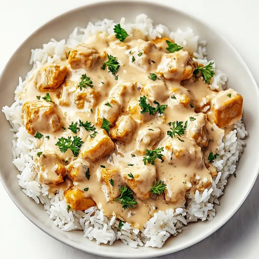 Creamy Smothered Chicken and Rice Recipe