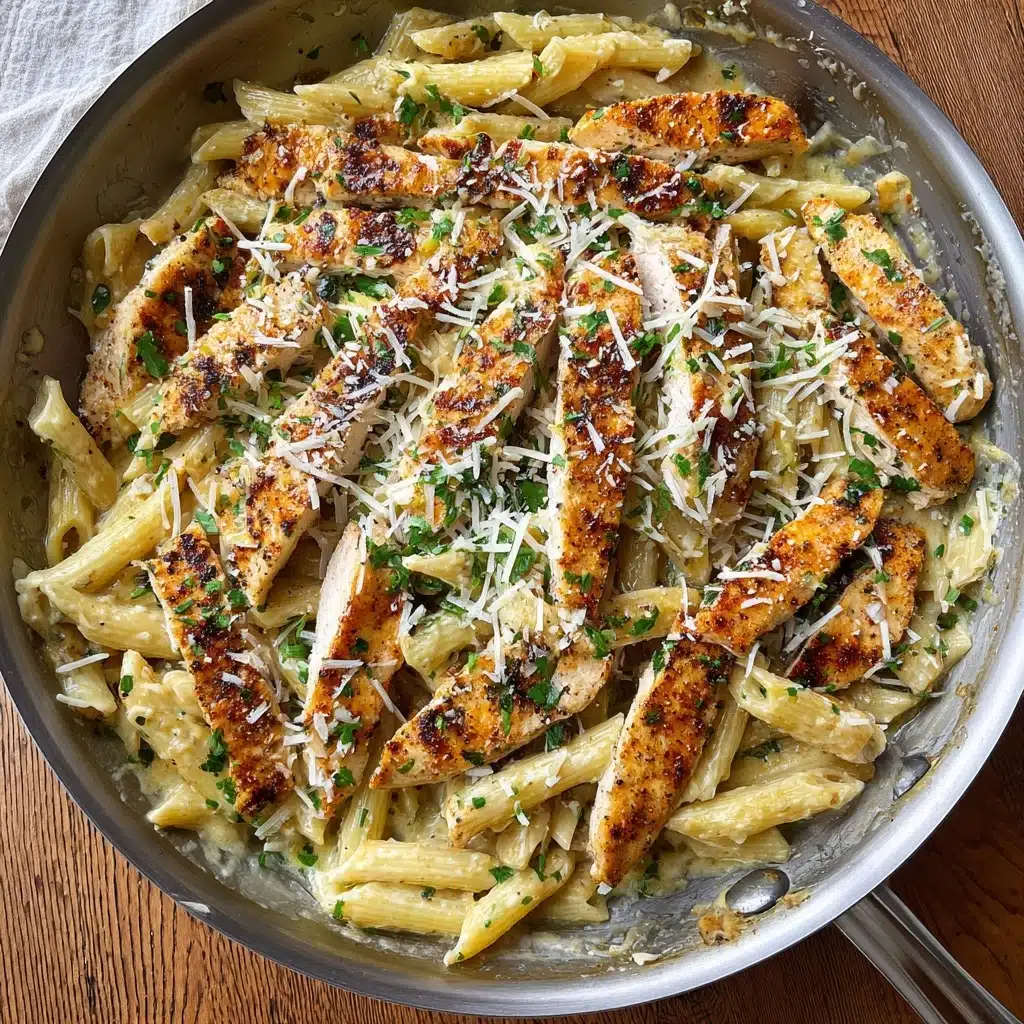 Garlic Parmesan Chicken and Pasta Recipe - Recipe Image
