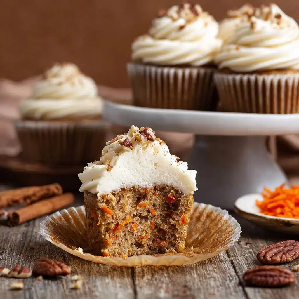 Vegan Carrot Cake Cupcakes Recipe - Recipe Image