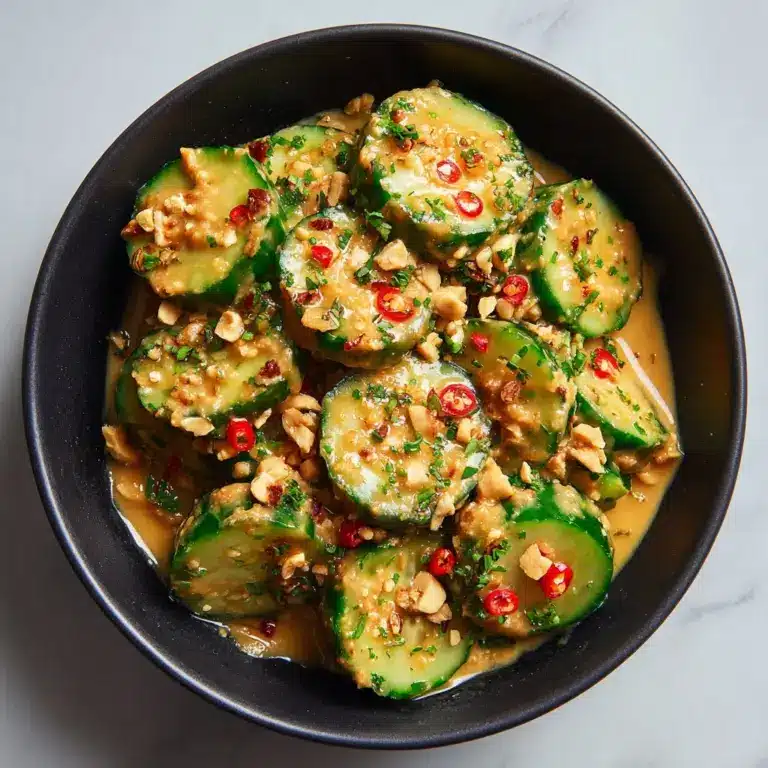 Cucumbers in Spicy Peanut Sauce Recipe