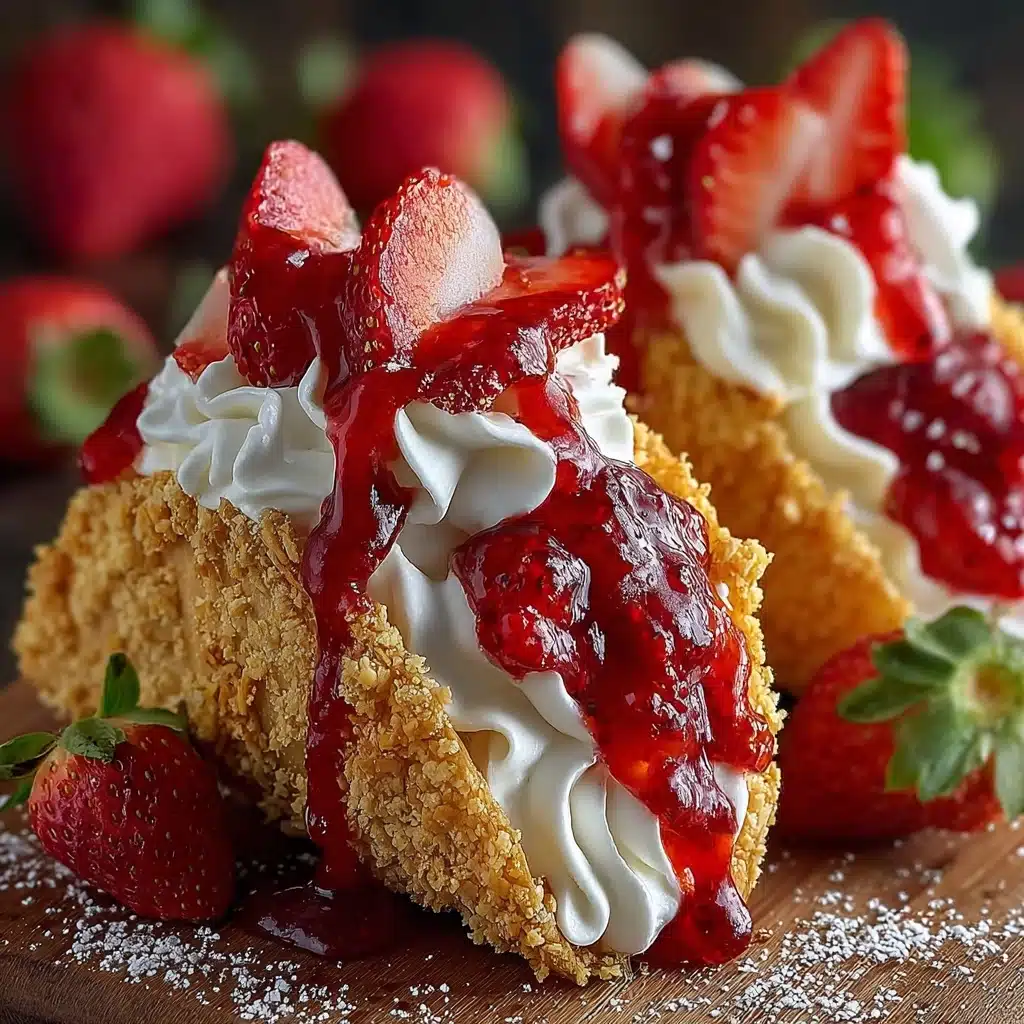 Strawberry Crunch Cheesecake Tacos Recipe