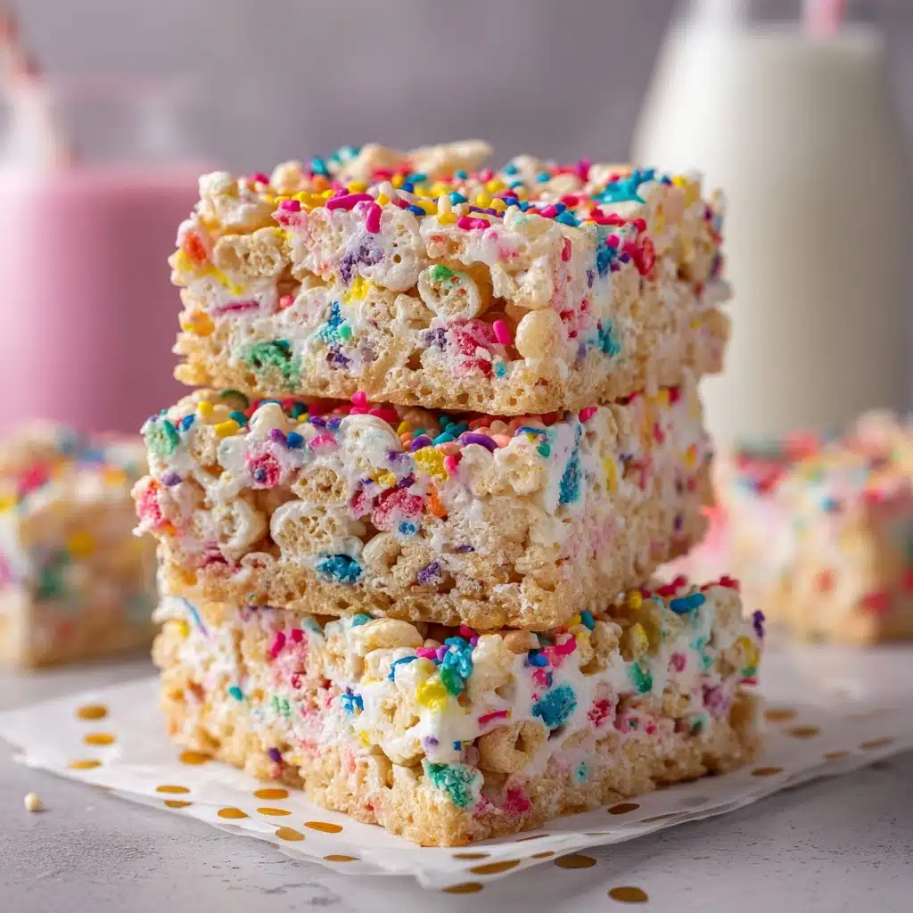 Funfetti Marshmallow Popcorn Treats Recipe - Recipe Image