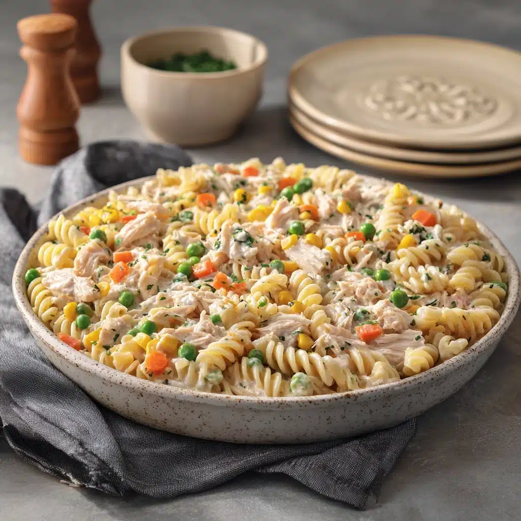 Chicken Pot Pie Pasta Recipe