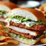 Crispy Chicken Sandwich with Garlic Mayo Recipe