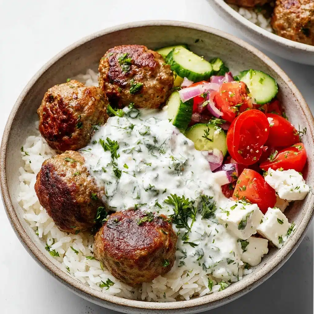 Greek Turkey Meatballs with Tzatziki Recipe