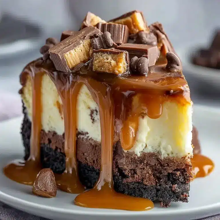 Caramel Brownie Cheesecake Recipe
