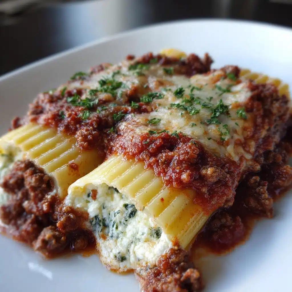 Irresistible 12-Stuffed Manicotti Meat Sauce Perfection Recipe - Recipe Image