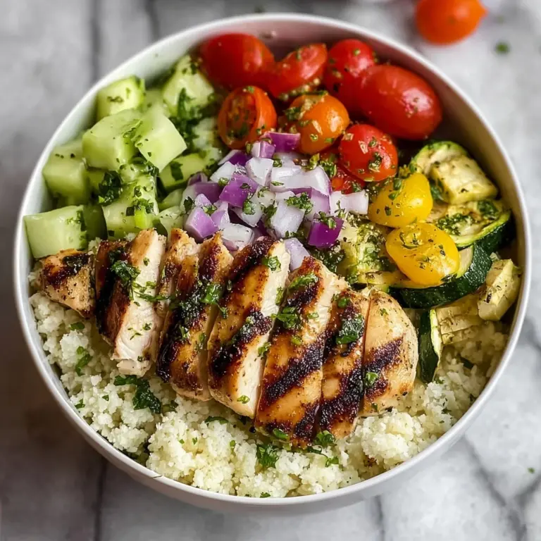 Healthy Greek Chicken Bowls Recipe