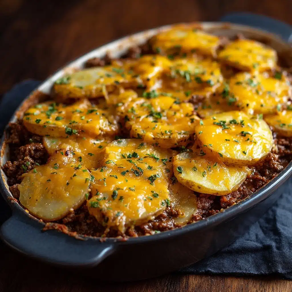 Cheesy Ground Beef and Potatoes Recipe - Recipe Image