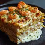 Garlic Butter Shrimp Scampi Lasagna Recipe