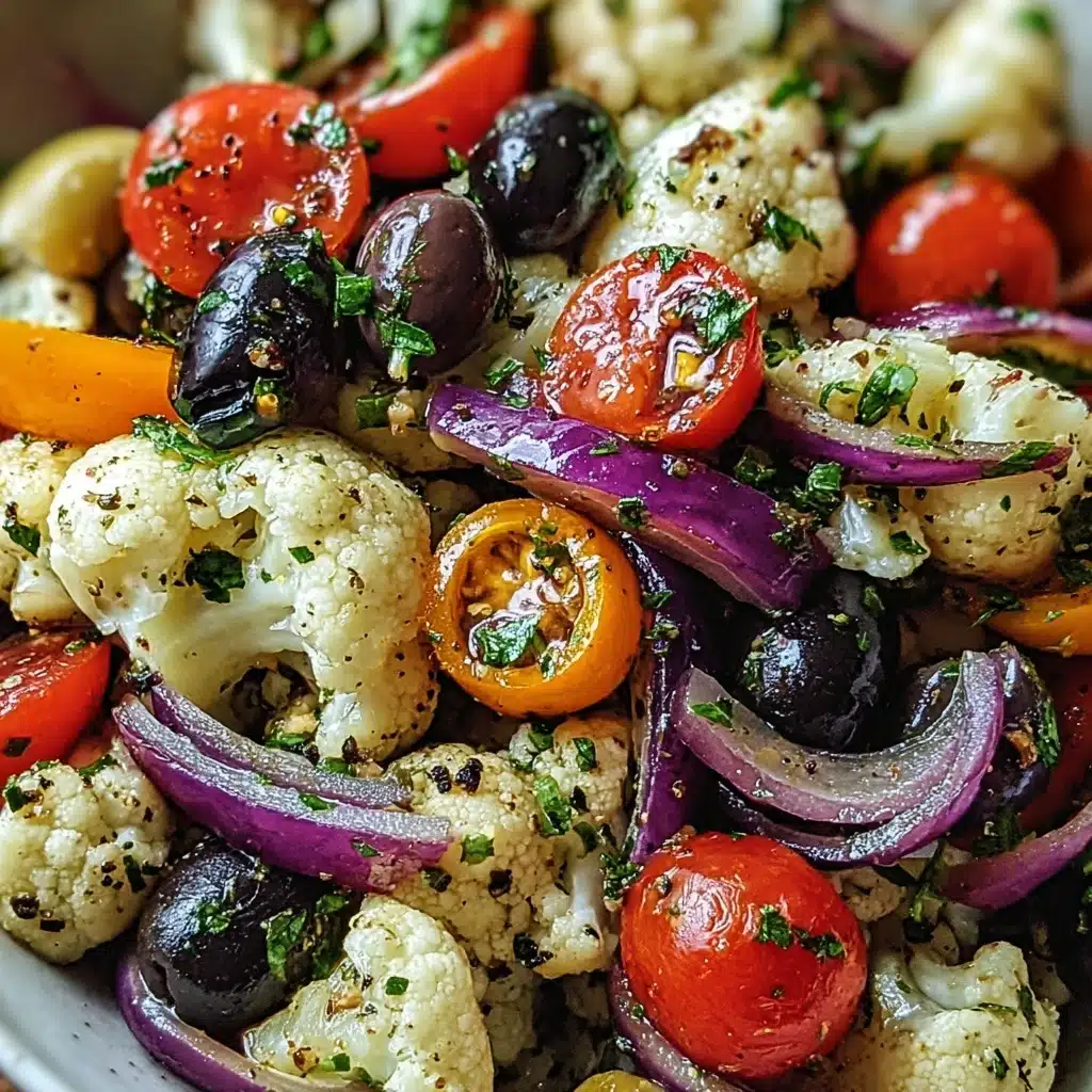 Mediterranean Marinated Cauliflower Salad Recipe - Recipe Image
