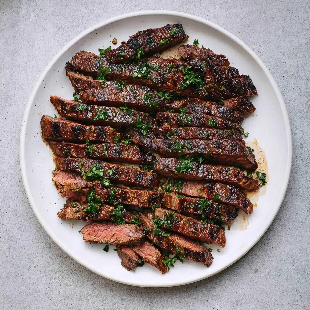 Charred and Juicy Marinated Skirt Steak Recipe