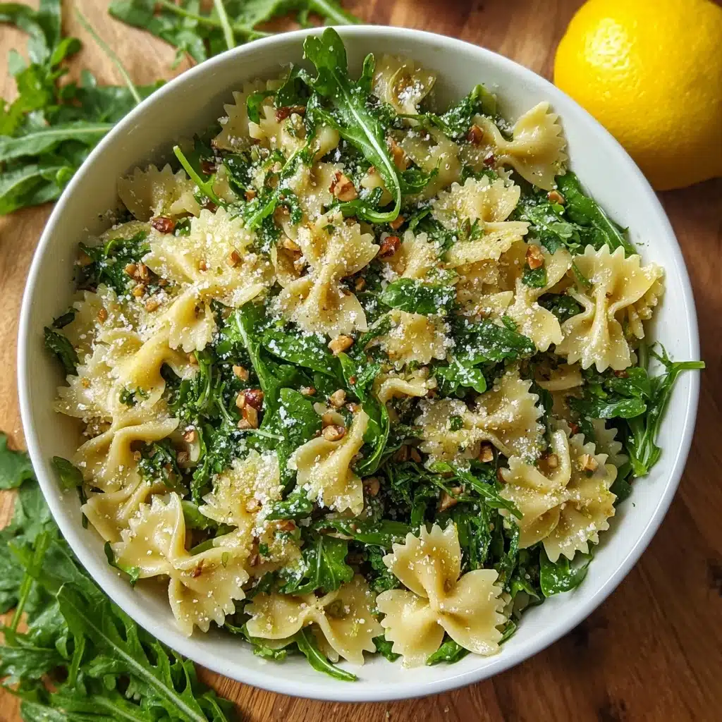 Lemon Arugula Pasta Salad Recipe