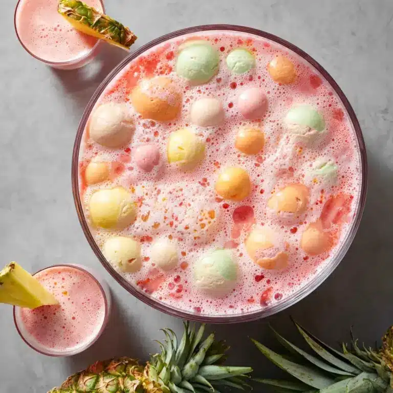 Rainbow Sherbet Punch (Only 3 Ingredients!) Recipe