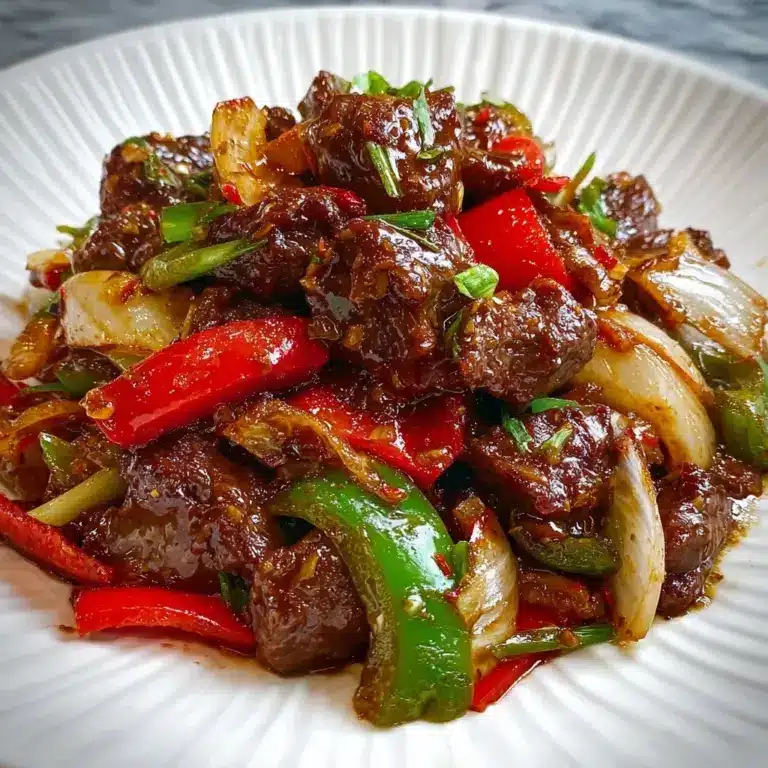 Pepper Steak with Bell Peppers and Onion Recipe