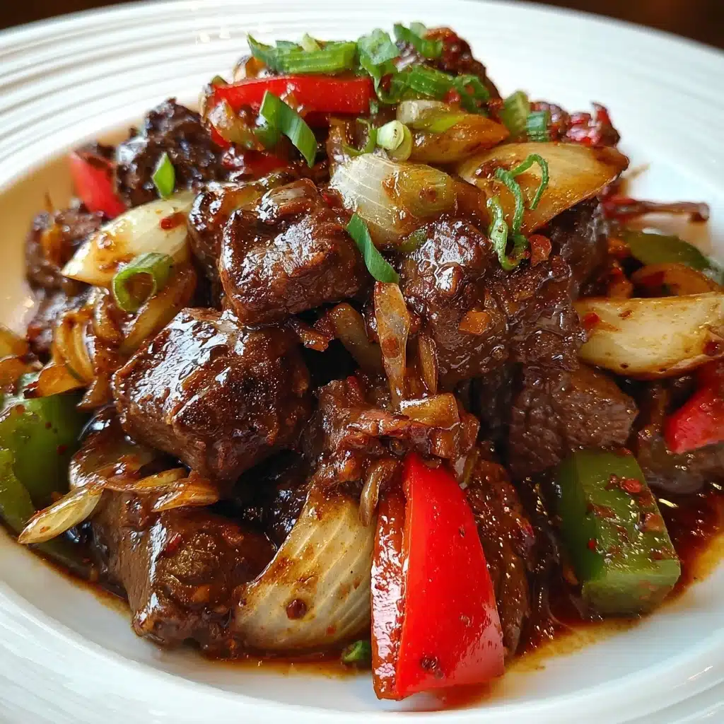 Pepper Steak with Bell Peppers and Onion Recipe - Recipe Image